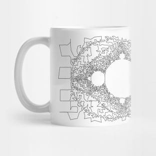 Traveling Salesman Mandelbrot Mug